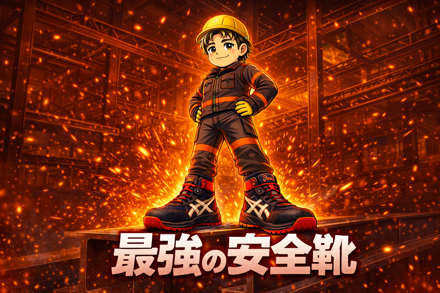 【現場の思考法】鉄骨鍛冶の命を守る足元。私が「アシックス ウィンジョブ」を選ぶ理由