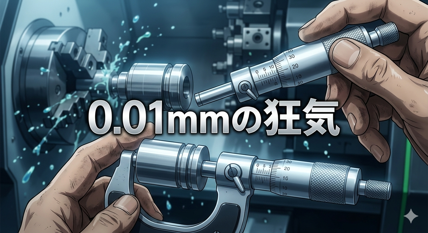【精度の世界】ノギスじゃ測れない「0.01mm」の壁。NC旋盤9年の私が語る「マイクロメーター」の狂気と職人技