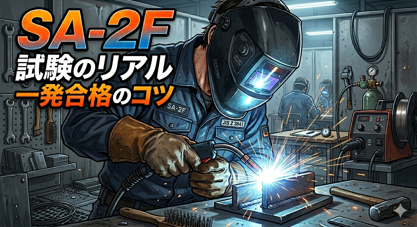 【溶接資格】鉄骨鍛冶の登竜門「SA-2F」とは？NC旋盤上がりの未経験が、初めての半自動溶接試験に挑んで感じた壁