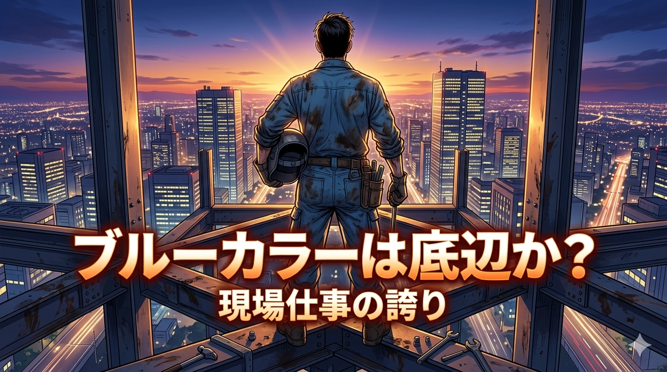 【底辺職？】「ブルーカラーは底辺」と笑う人へ。NC旋盤と鉄骨鍛冶を渡り歩いた私が語る、現場仕事のリアルと誇り