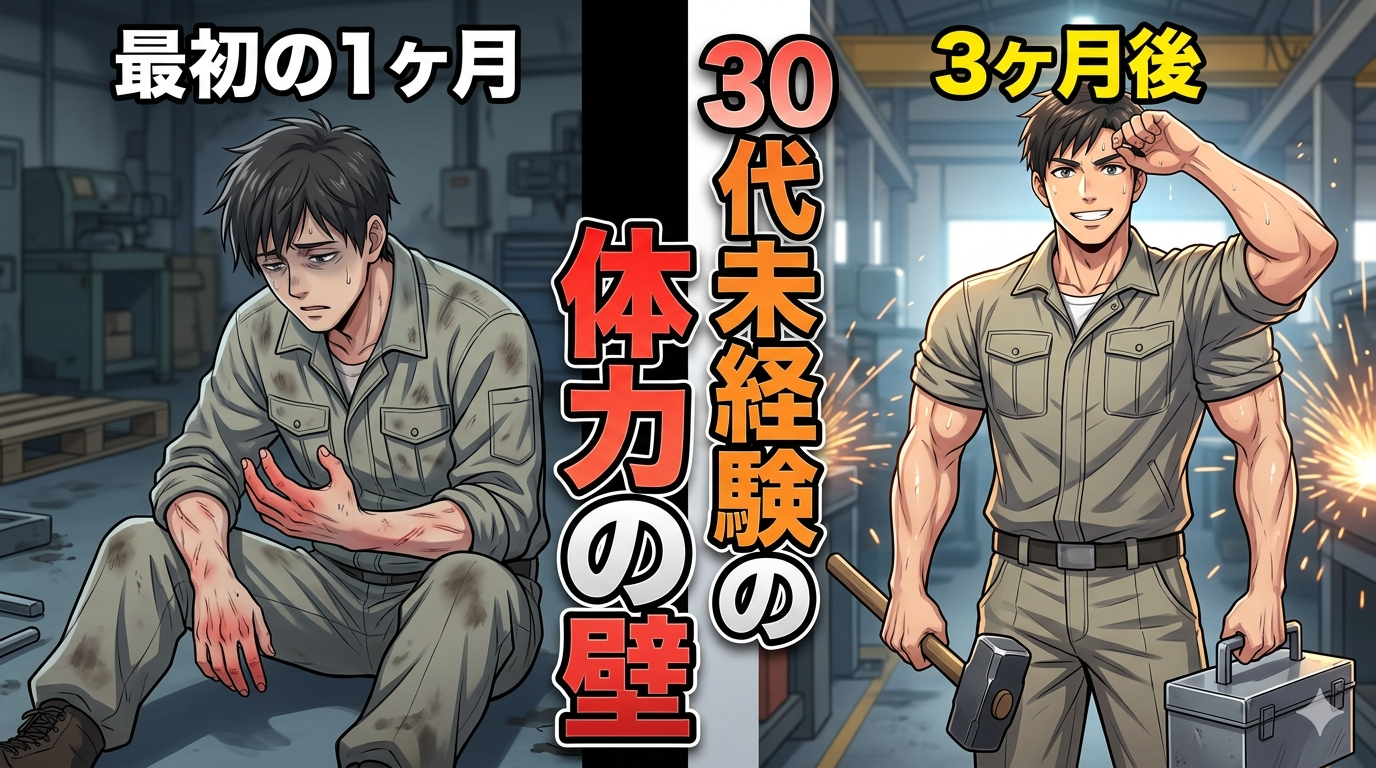 【30代未経験の壁】現場仕事になって最初の3ヶ月、体がボロボロで絶望したリアルな話と、それを乗り越えた「肉体適応のロジック」